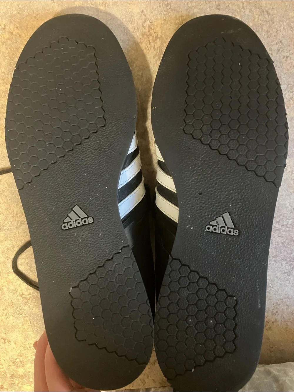 adidas Black and White Training Shoes with Strap